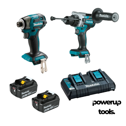 Makita DLX2067PUT 18V Li-Ion 6.0Ah Cordless Brushless 2pce Combo Kit