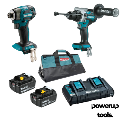 Makita DLX2067PUT 18V Li-Ion 6.0Ah Cordless Brushless 2pce Combo Kit