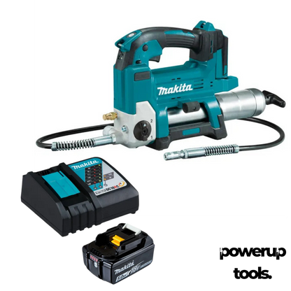 MAKITA 18V 450G BARREL CAPACITY 2-SPEED GREASE GUN KIT 1X5.0AH DGP180KIT