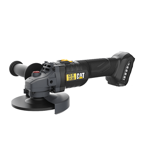Cat® DX3130B 18V Brushless 125mm Angle Grinder - Slide Switch - Skin Only