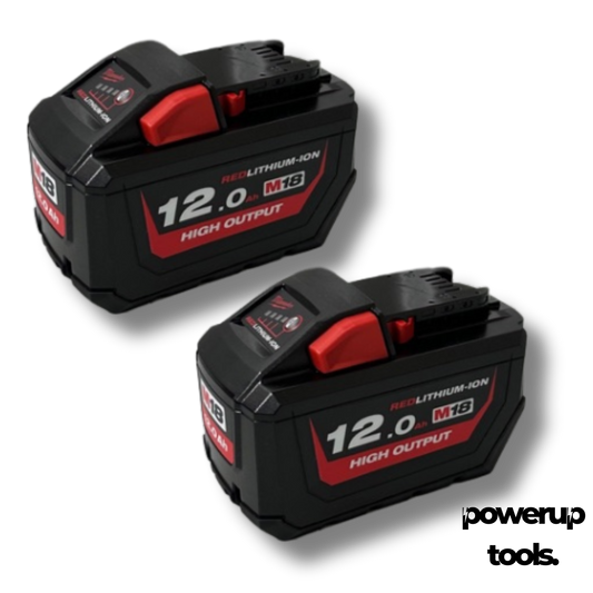 Milwaukee TWINPACK 18V High Output 12.0Ah Battery M18HB122