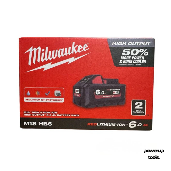 Milwauke 18V 6.0Ah High Output Battery M18HB6