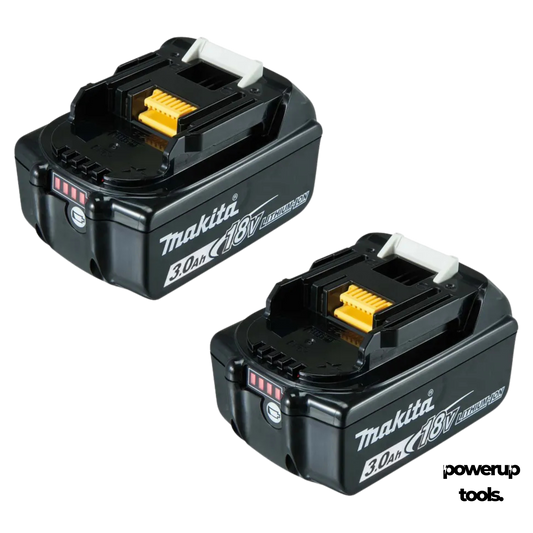 MAKITA 18V 3.0AH LITHIUM-ION BATTERY TWIN PACK BL1830BLx2