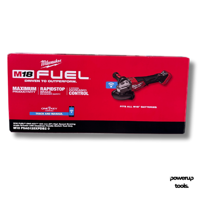 MILWAUKEE 18V 125mm (5") High-Speed Braking Angle Grinder with Deadman Paddle Switch – Skin Only M18FSAG125XPDB20