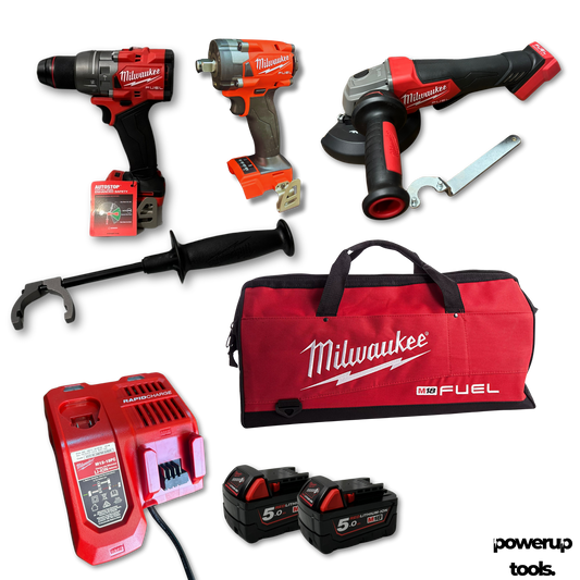 Milwaukee 18V Brushless 3 Piece Combo Kit – Power Pack M18FPP3B3502BPUT
