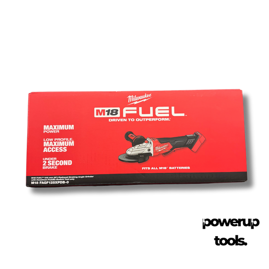 MILWAUKEE 18V Brushless 125mm Flathead Braking Angle Grinder M18FAGF125XPDB-0