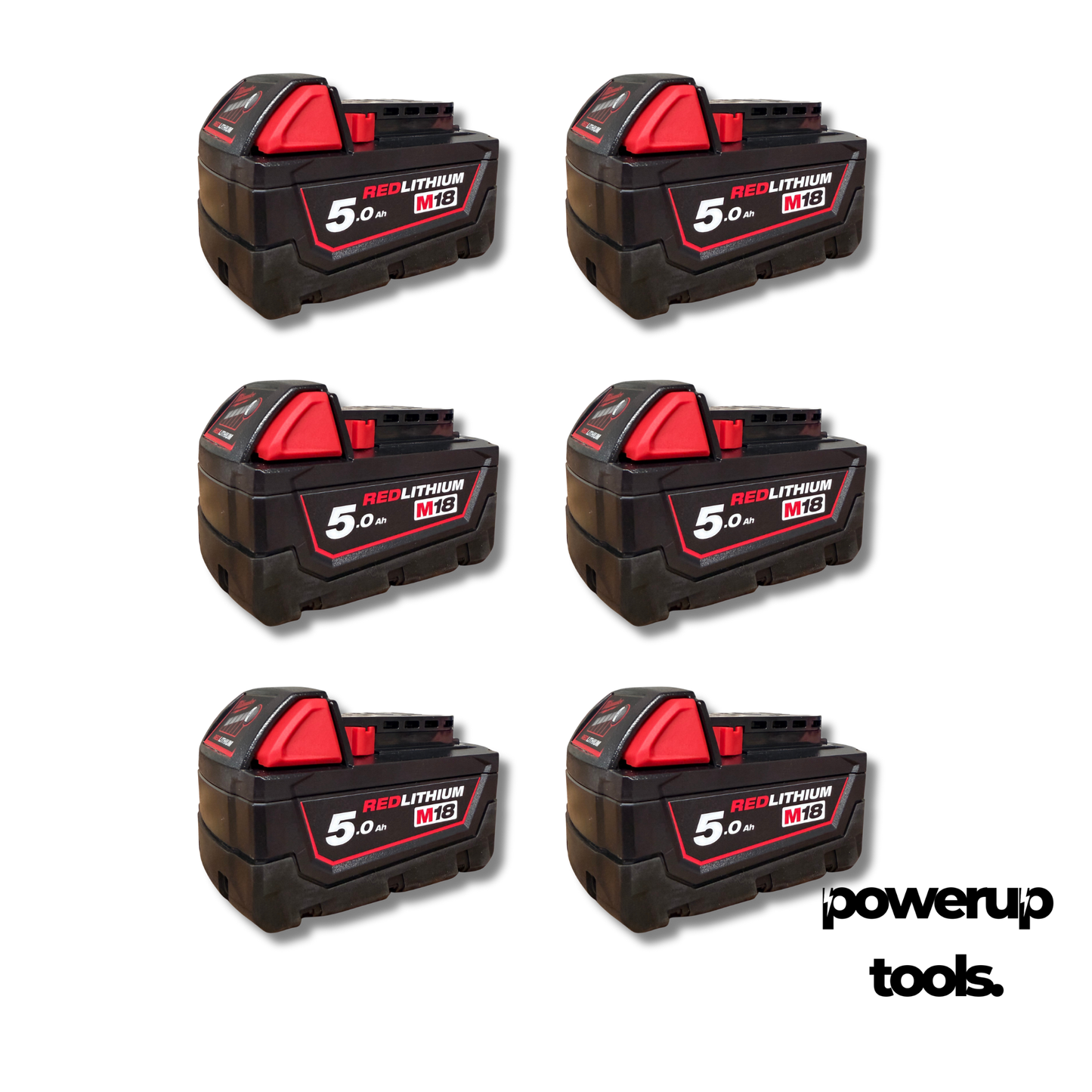 Milwaukee 18V 5.0Ah Lithium-Ion Battery 6-Pack M18B56