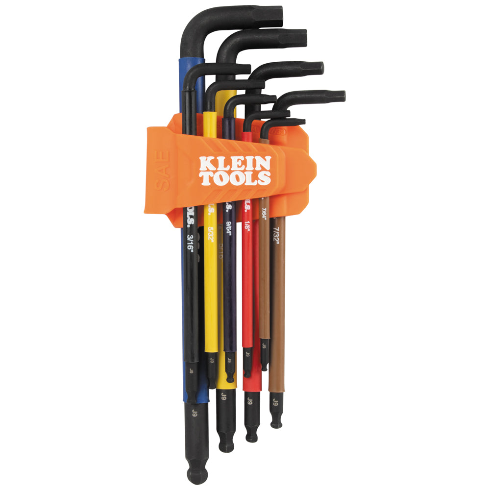 KLEIN 9PCE BALL END L STYLE COLORED - SAE A-BLS9