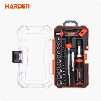 HARDEN PRO RATCHET SCREWDRIVER & BITS SET (28 PCS)