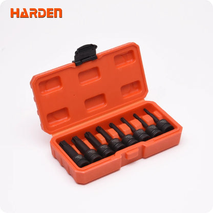 HARDEN SOCKET IMPACT TORX BIT SET 1/2" (8 PCS)