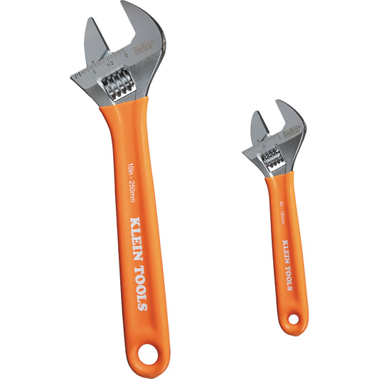 KLEIN ADJ WRENCH 2PCE PACK 6IN & 10IN A-D5072