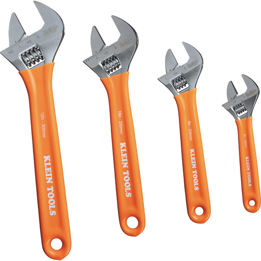 KLEIN ADJ WRENCH 4PCE PACK 6IN 8IN 10IN 12IN A-D5074