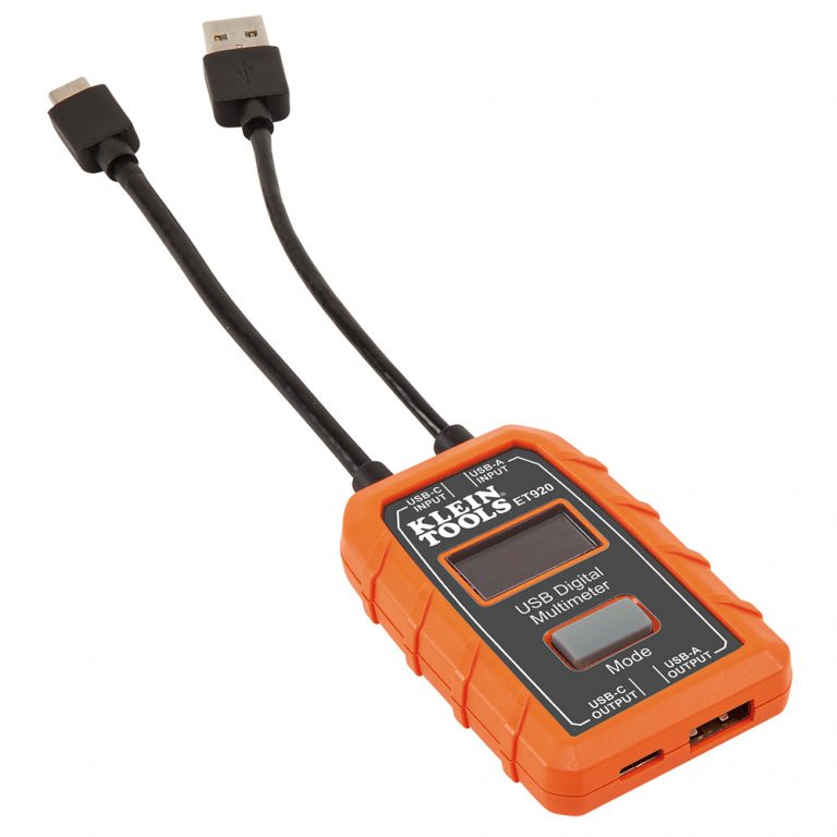 KLEIN Tools A-ET920 USB Digital Meter, USB-A and USB-C