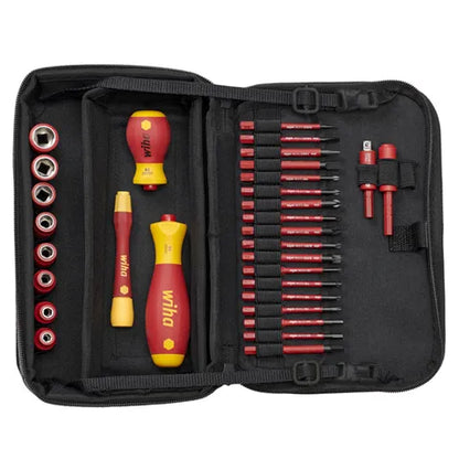 WHIA TOOL SET SLIMVARIO® ELECTRIC MIXED, 32 PCS. INCL. MULTIFUNCTIONAL BAG