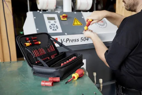 WHIA TOOL SET SLIMVARIO® ELECTRIC MIXED, 32 PCS. INCL. MULTIFUNCTIONAL BAG