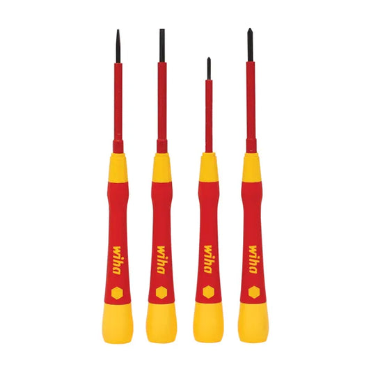 WHIA 4 PIECE FINE SCREWDRIVER SET, PICOFINISH, SLOTTED & PHILLIPS, VDE 1000V INSULATED WH-44847