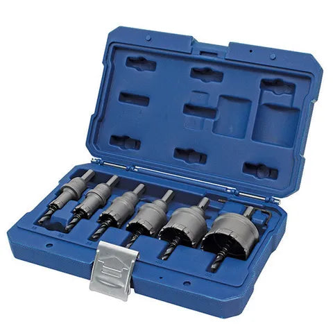 HOLEMAKER 6 PIECE TCT HOLESAW SET, 25MM DEPTH, CONTAINS 16, 20, 25, 32, 40 & 50MM  MCTR-SET6