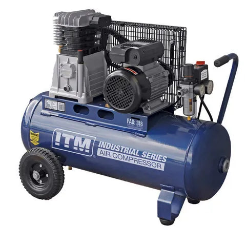 ITM AIR COMPRESSOR, BELT DRIVE, 3.0HP 50LTR FAD 318L/MIN