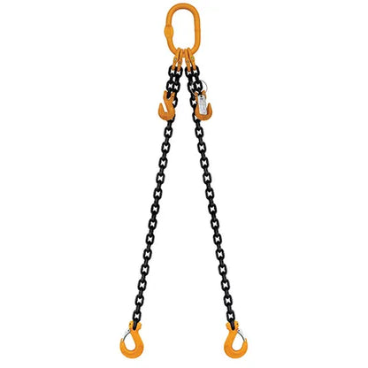 ITM 2 LEG CHAIN SLING, 13MM CHAIN, 6M LENGTH, WITH CLEVIS SLING HOOKS & SHORTENING GRAB HOOKS