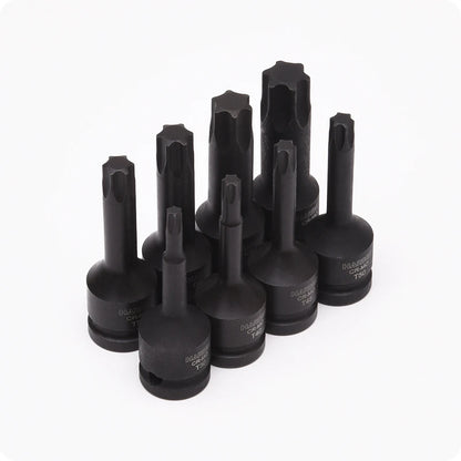 HARDEN SOCKET IMPACT TORX BIT SET 1/2" (8 PCS)
