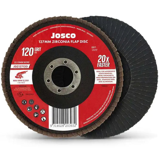 Josco Zirconia 127mm Flap Disc 120G