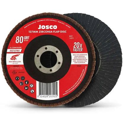 Josco Zirconia 127mm Flap Disc 80G