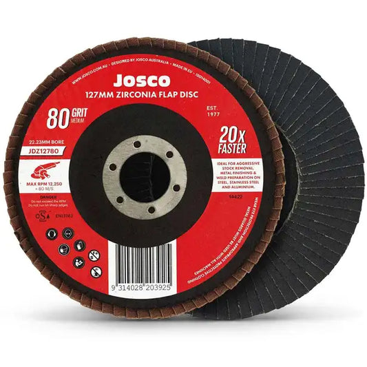 Josco Zirconia 127mm Flap Disc 80G