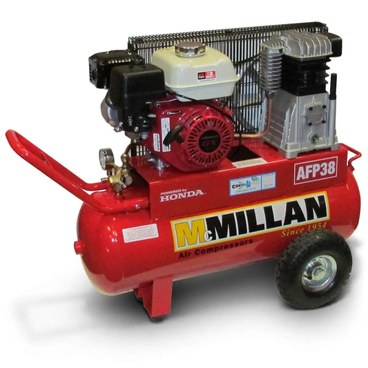 MCMILLAN Portable 6.5HP Petrol Powered Air Compressor AFP38