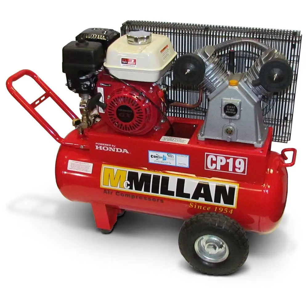 MCMILLAN Portable 6.5HP Petrol Powered Air Compressor CP19