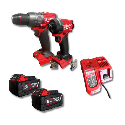 Milwaukee 18V 5.0Ah Li-ion Cordless 2pce Combo Kit M18FPP2AA3502C