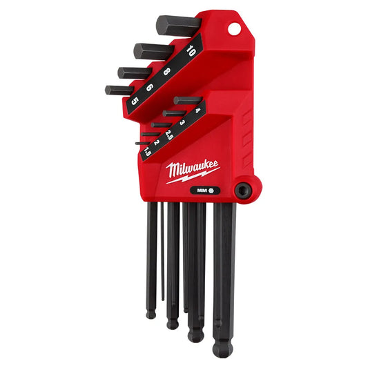 MILWAUKEE Metric L-Style with Ball End Hex Key Set - 9 Piece 48222186