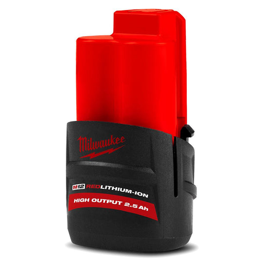 MILWAUKEE 12V RedLithium™-Ion 2.5Ah High Output Battery M12HB2