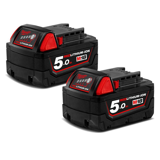 MILWAUKEE 18V RedLithium™-Ion 5.0Ah Dual Battery Pack M18B52