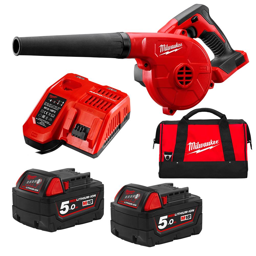 Milwaukee M18BBL-502B 18V 5.0Ah Li-Ion Cordless 3-Speed Compact Blower Combo Kit