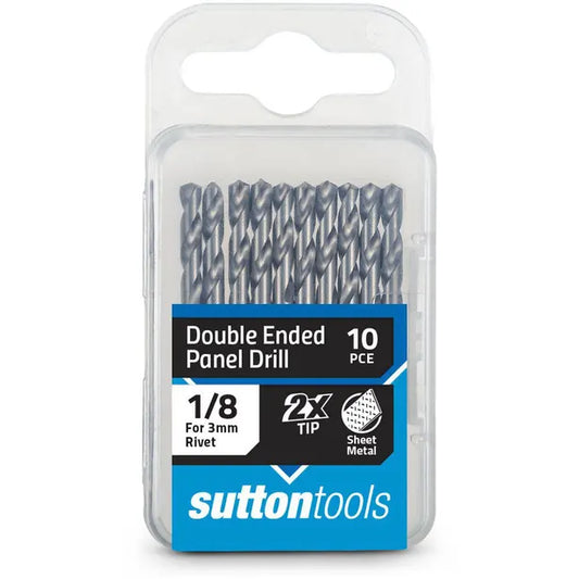 SUTTON 1/8INCH X 54MM HSS DOUBLE-ENDED PANEL DRILL BIT - 10 PIECE