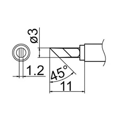 Exton Tools T12-KU Soldering Tip