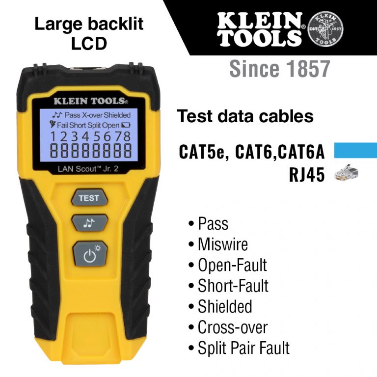 KLEIN Tools A-VDV526-200 LAN Scout™ Jr. 2 Cable Tester RJ45