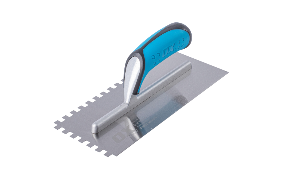 OX Pro Carbon Steel Notch Trowel – 8mm OX-P013408