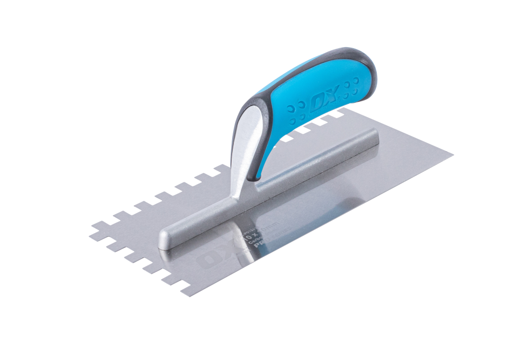 OX Pro Carbon Steel Notch Trowel – 10mm OX-P013410