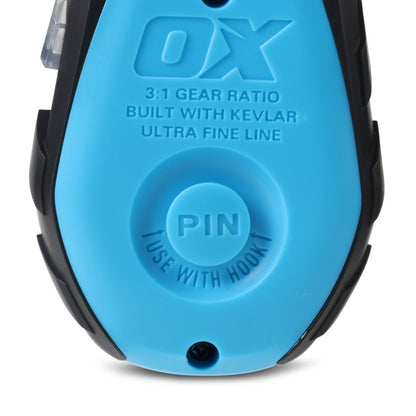 OX Pro 15m/50′ Precision Chalk Reel Value Pack – Kevlar Ultra Fine Line / 3:1 Gear Ratio OX-P630702