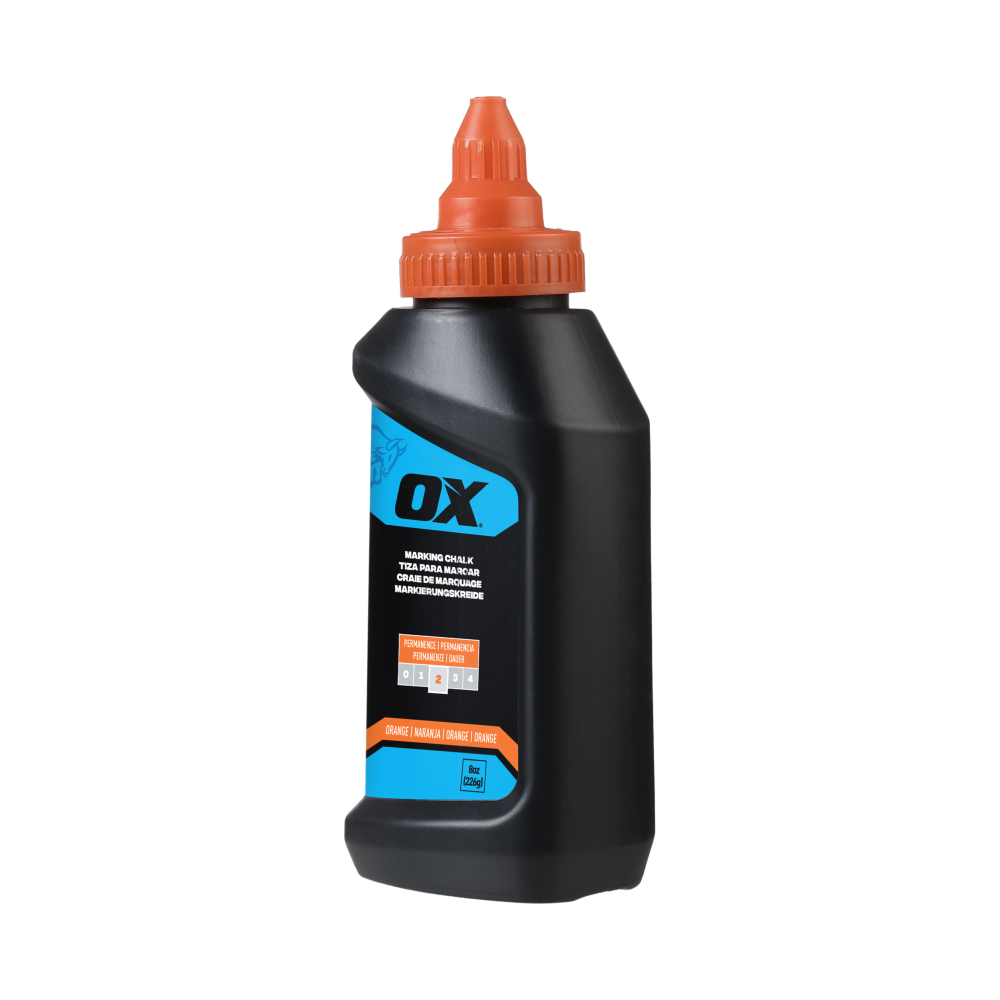 8-Ounce Hi-Visibility Orange Marking Chalk – Permanence 2 OX-P630803