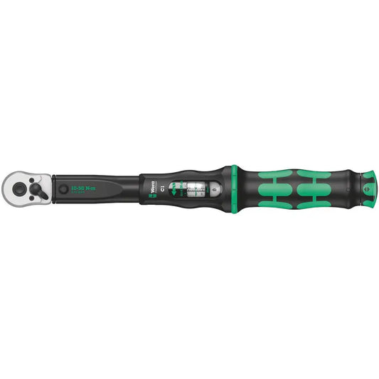 WERA Click-Torque C1 Torque Wrench w/ Reversible Ratchet, 10 - 50Nm, 1/2" WER075620